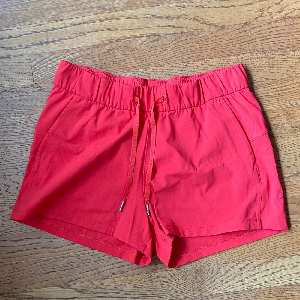 Lululemon Red Athletic Shorts